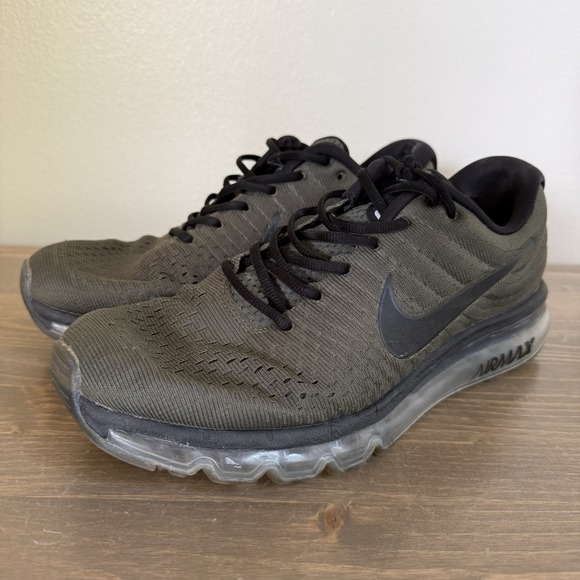 Nike Men's 10.5 Cargo Khaki Air Max 2017 849559-302 Athletic Tennis Shoes - Picture 1 of 10